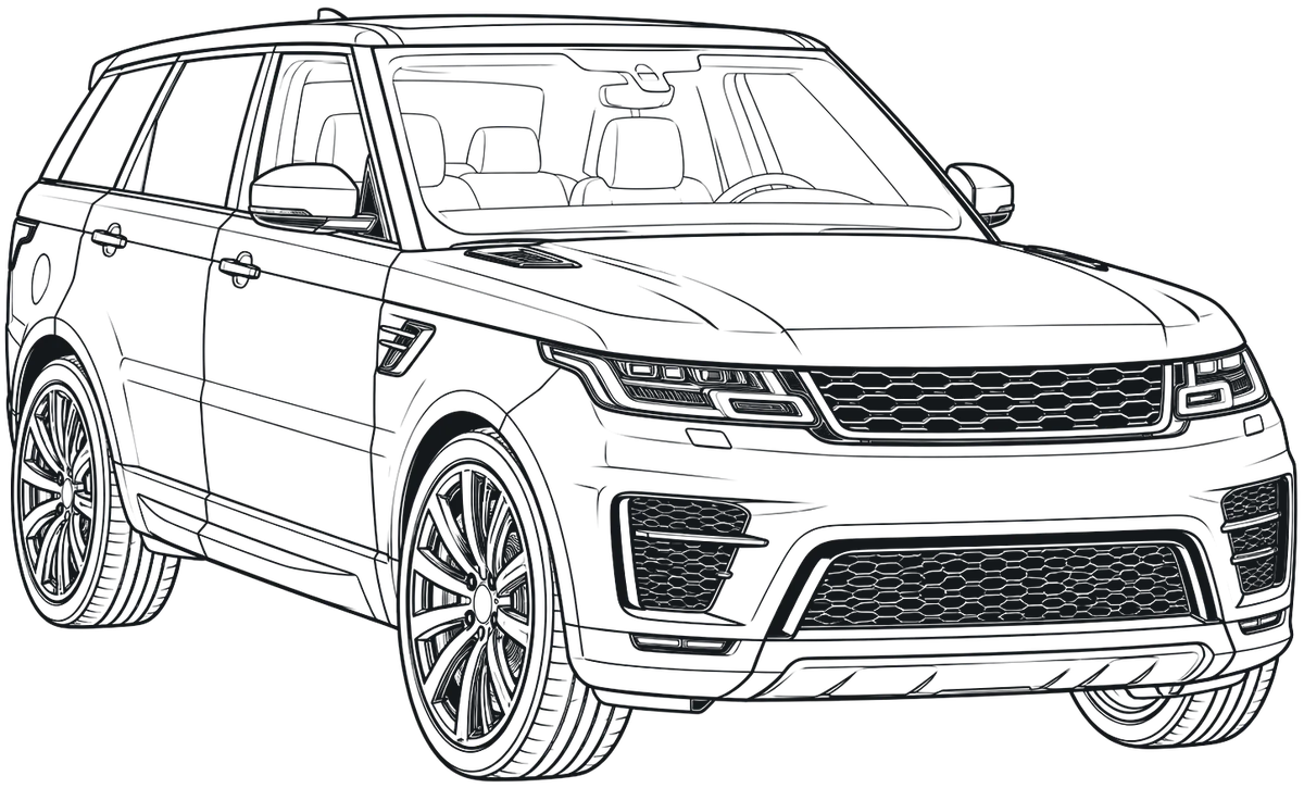 Kresba Range Rover Sport